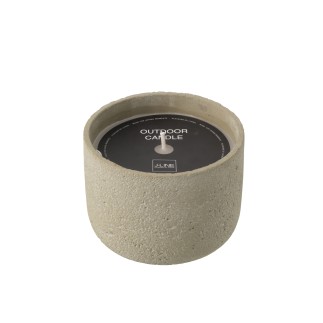 Vase rond en céramique blanche 21x10x29.5 cm
